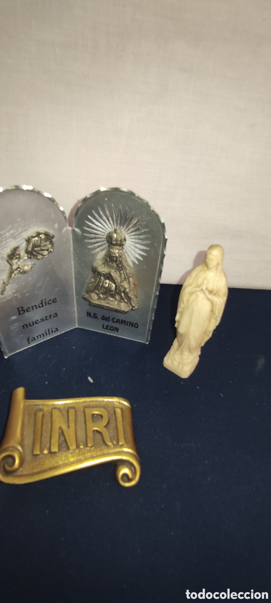 Antig&uuml;edades: Lote art&iacute;culos religiosos - Foto 3