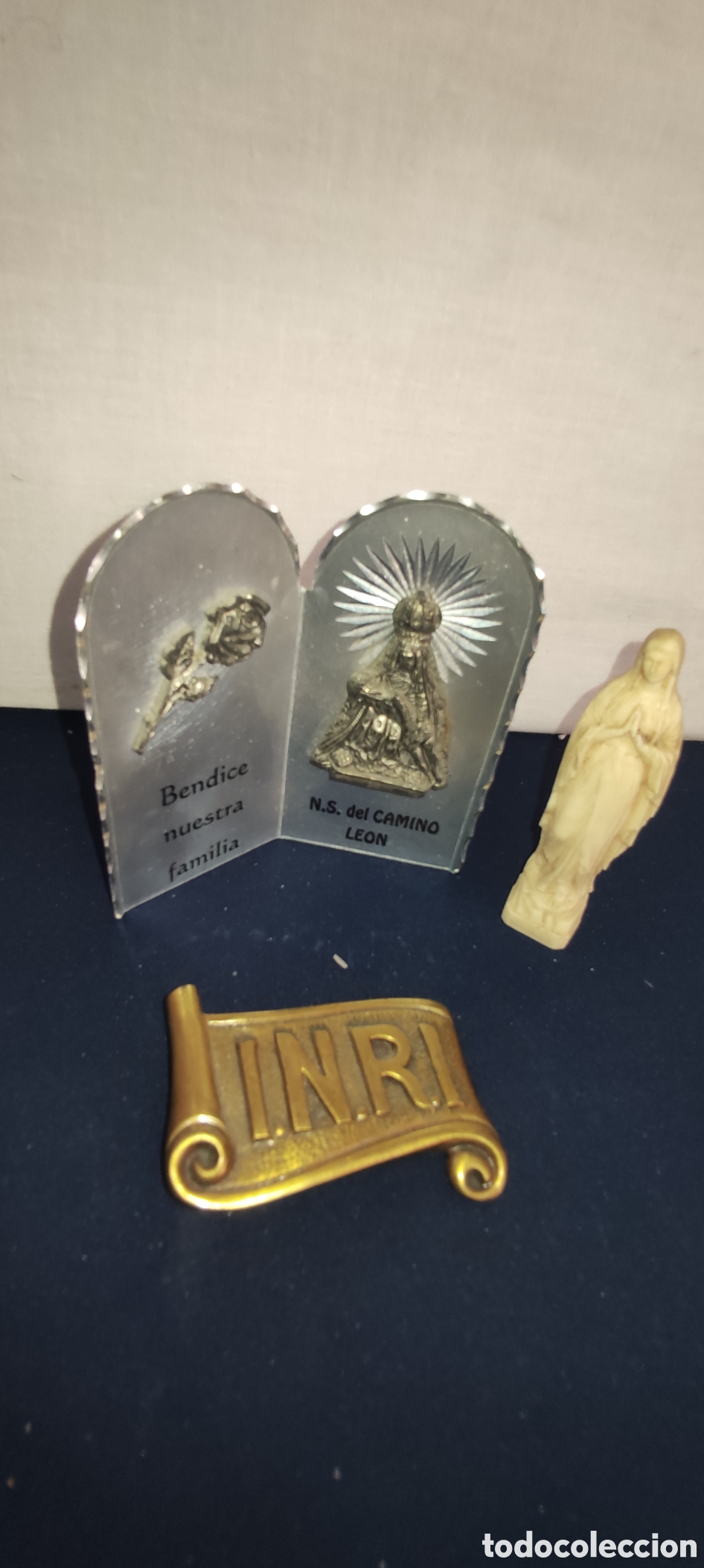 Antig&uuml;edades: Lote art&iacute;culos religiosos - Foto 6