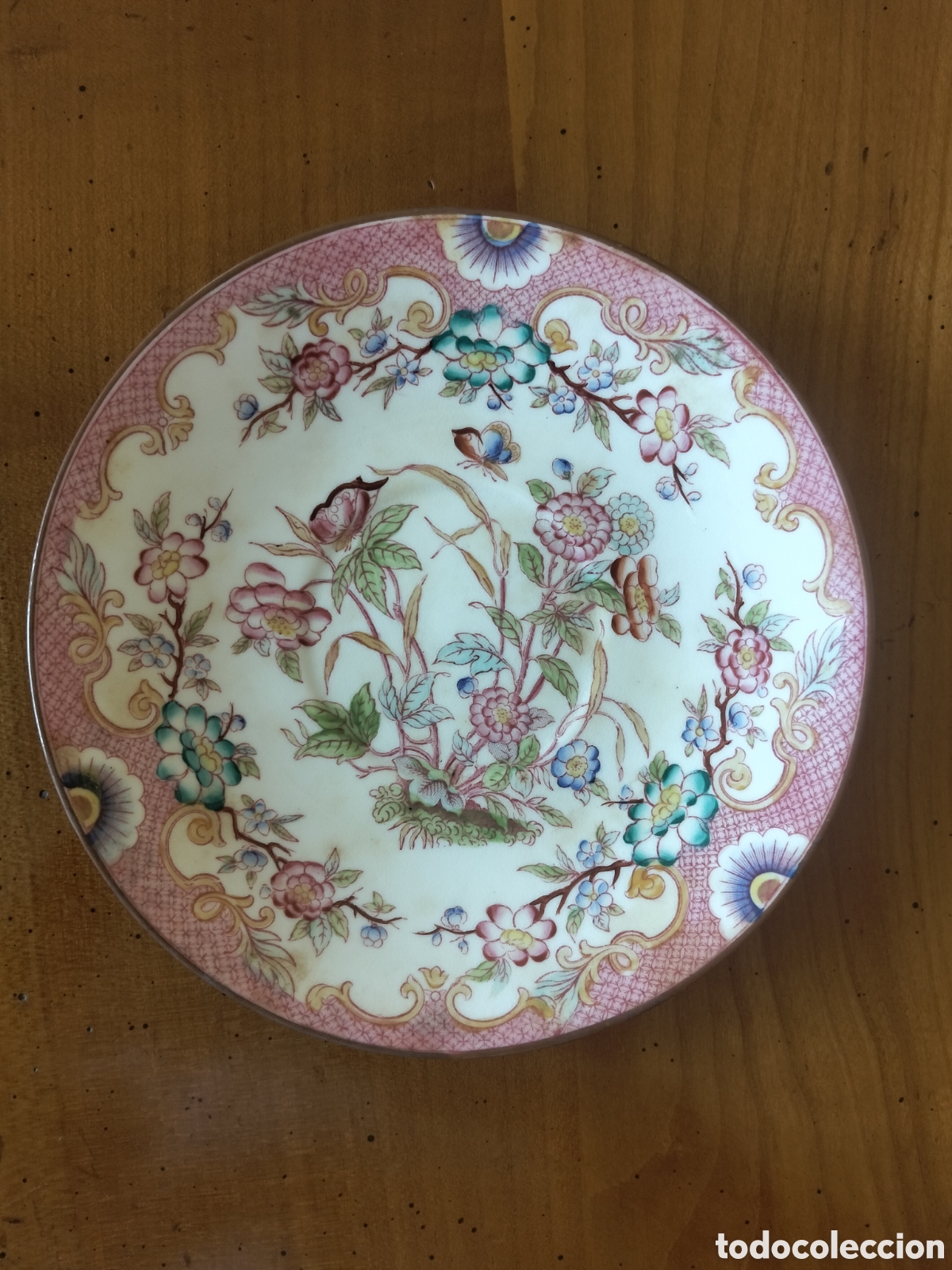 Antig&uuml;edades: Platillo Sarreguemines Minton 216 (1860-1890)