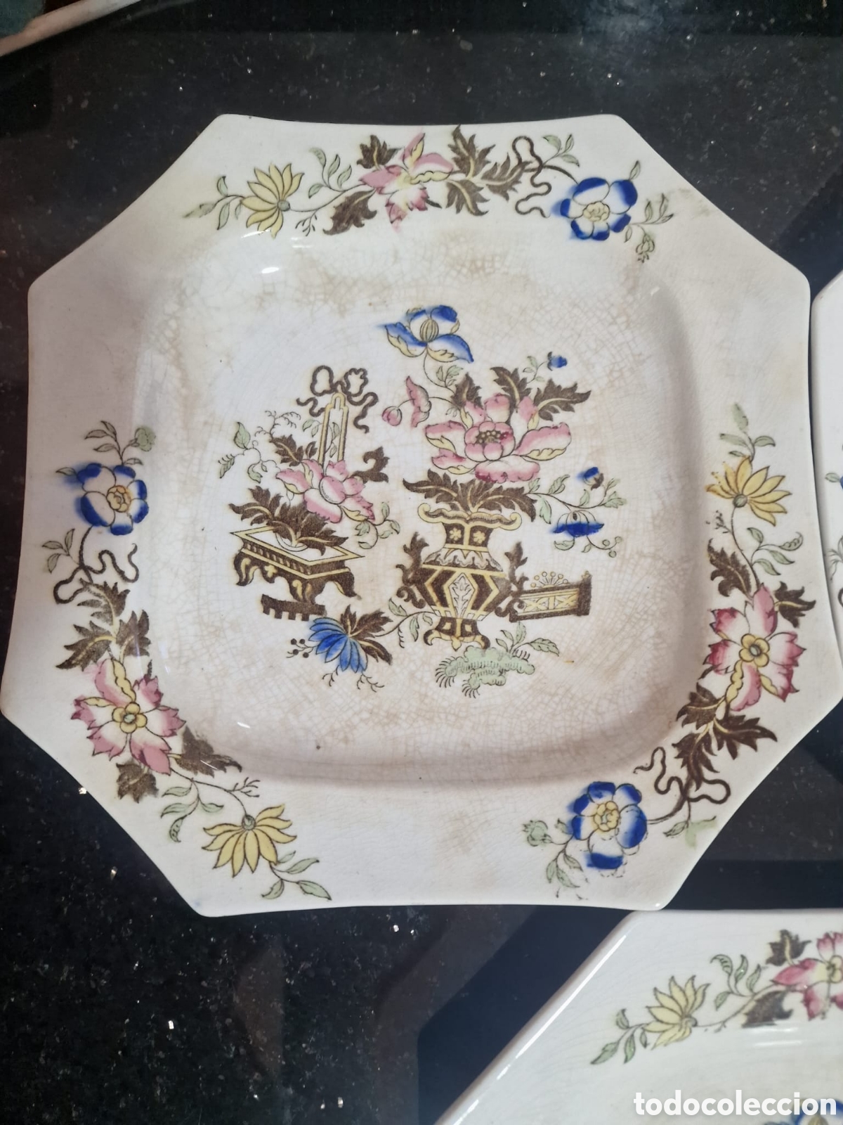 Antig&uuml;edades: Lote de 3 platos pickman - Foto 2