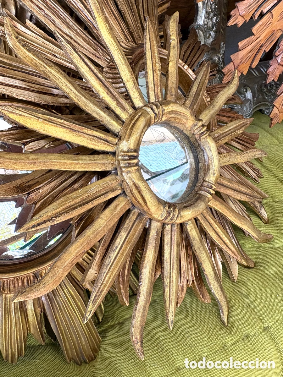 Antig&uuml;edades: ESPEJO MADERA VINTAGE - Foto 9