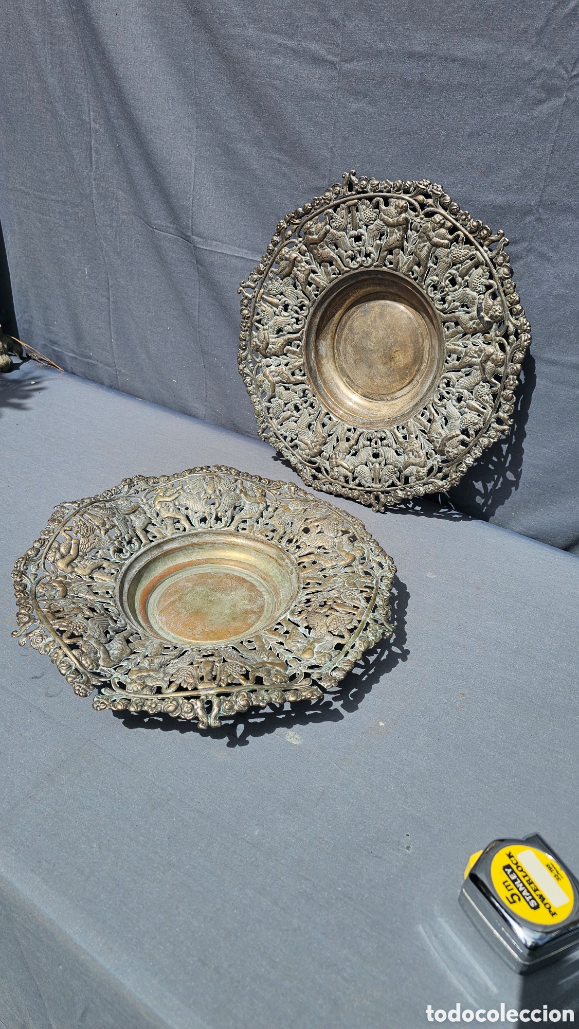 Antig&uuml;edades: 2 centros de mesa antiguos