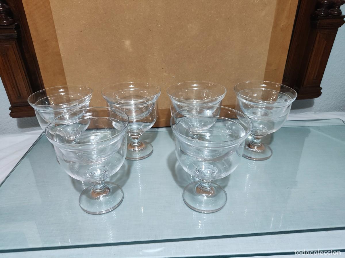 Antig&uuml;edades: Lote 6 copas Schott Zwiesel vintage (1990&ndash;1993) &ndash; Logo original grabado