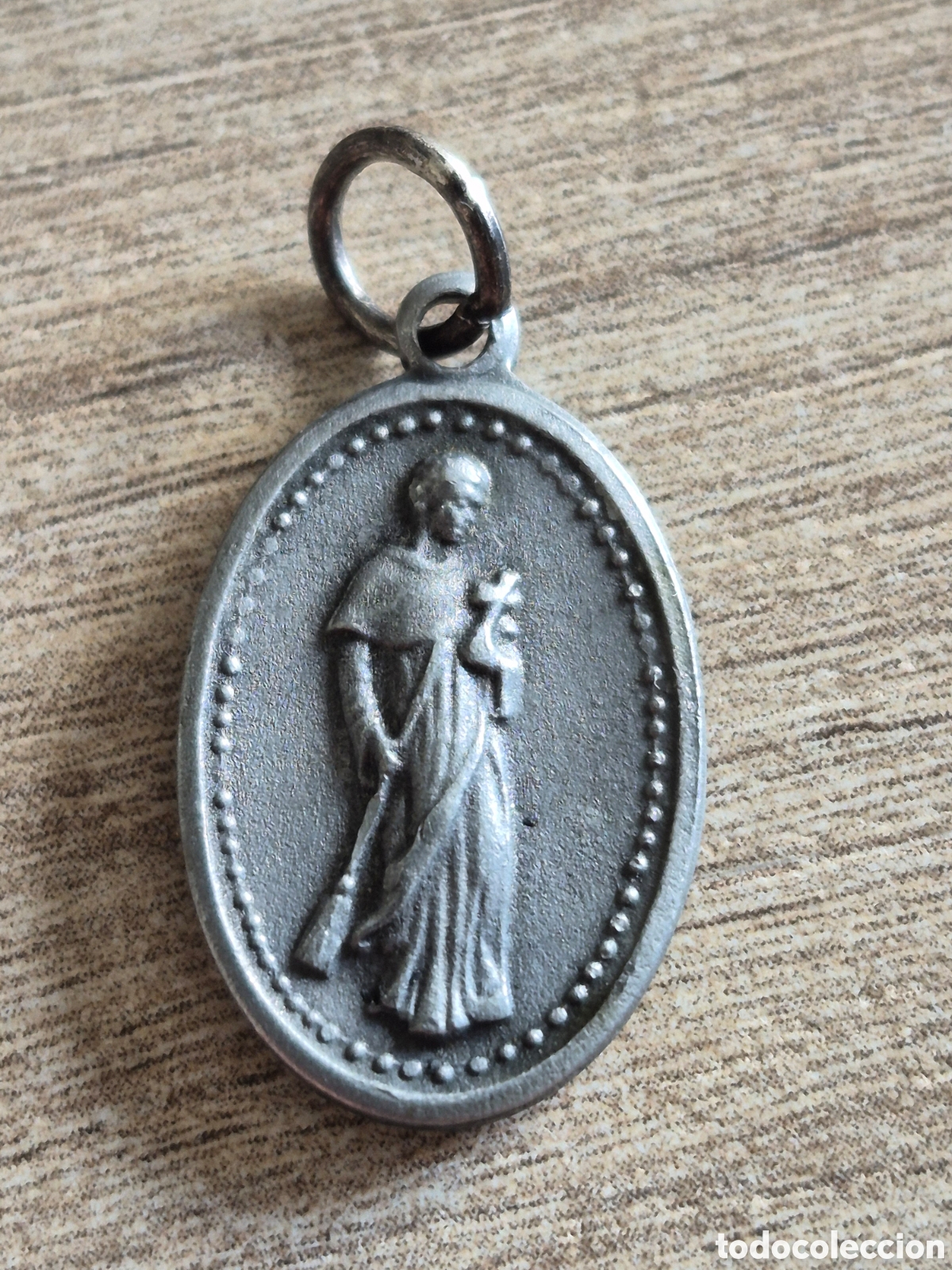 Antig&uuml;edades: SAN MART&Iacute;N DE PORRES - MEDALLA CON RELIQUIA - 2,3 cm. - Excelente