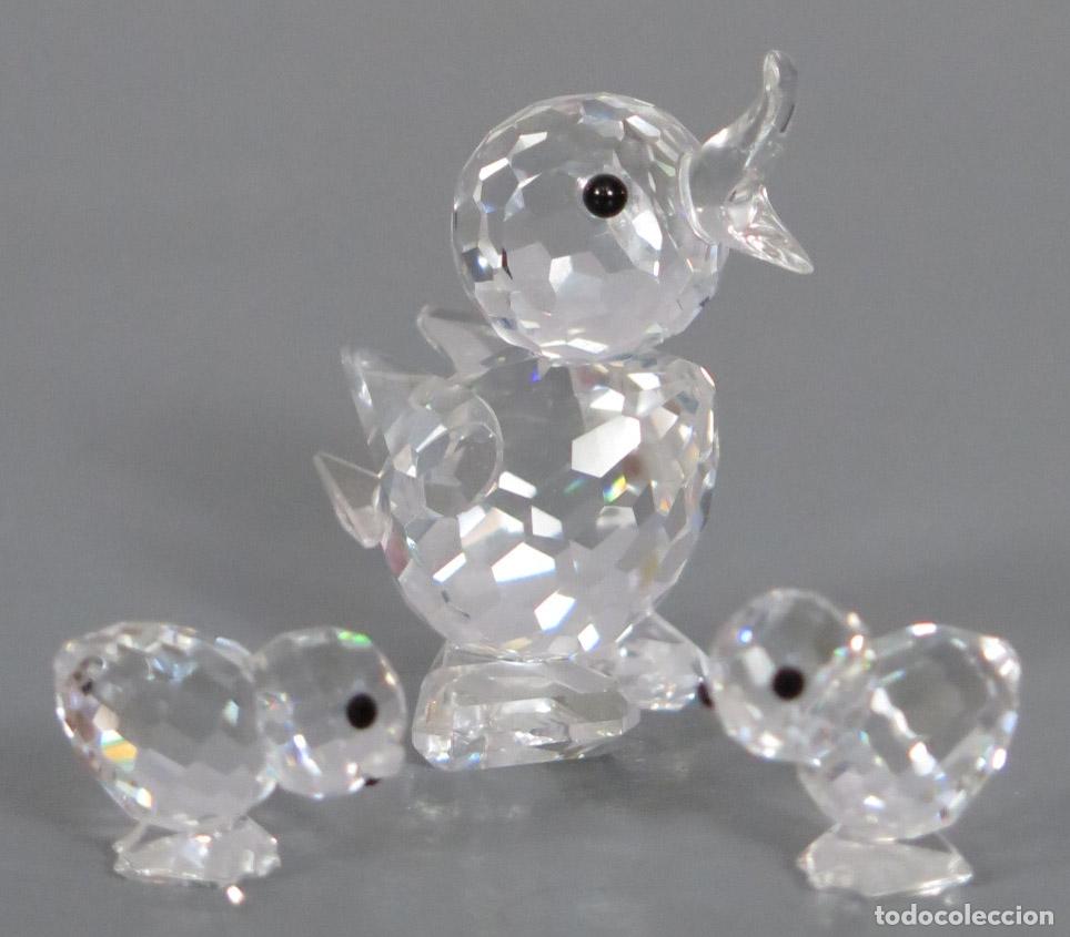 Oggetti Antichi: PATO Y PATITOS. CRISTAL . SWAROVSKI