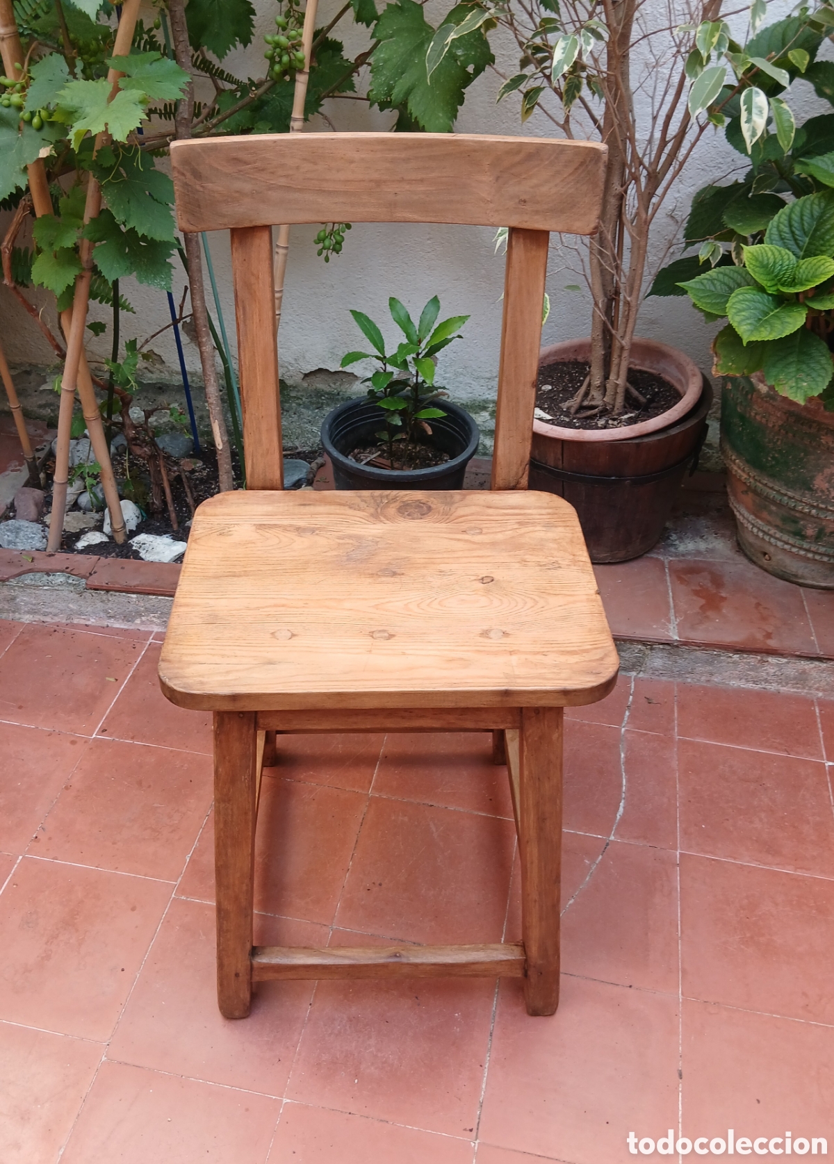 Antig&uuml;edades: Silla de madera, de nogal - Foto 5