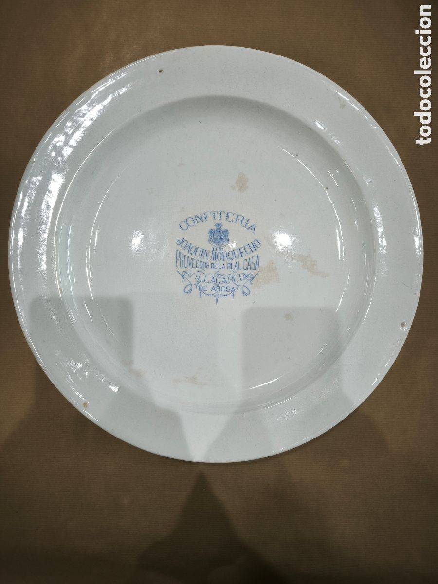 Antiquit&eacute;s: Fuente Pickman. Joaqu&iacute;n Morquecho Confiter&iacute;a. Villagarc&iacute;a de Arosa. Finales S. XIX. Galicia.