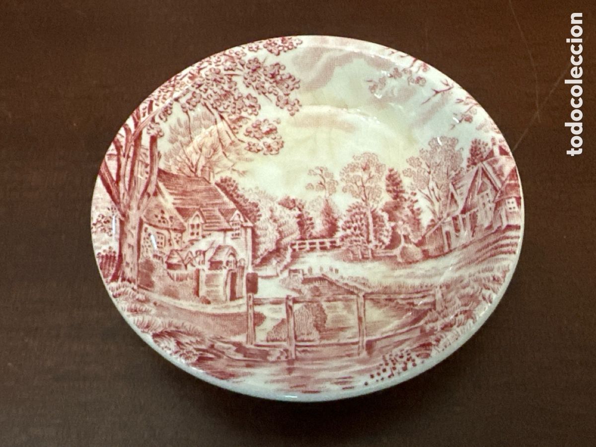 Antig&uuml;edades: Plato decorativo peque&ntilde;o de cer&aacute;mica o porcelana. Johnson Bros England