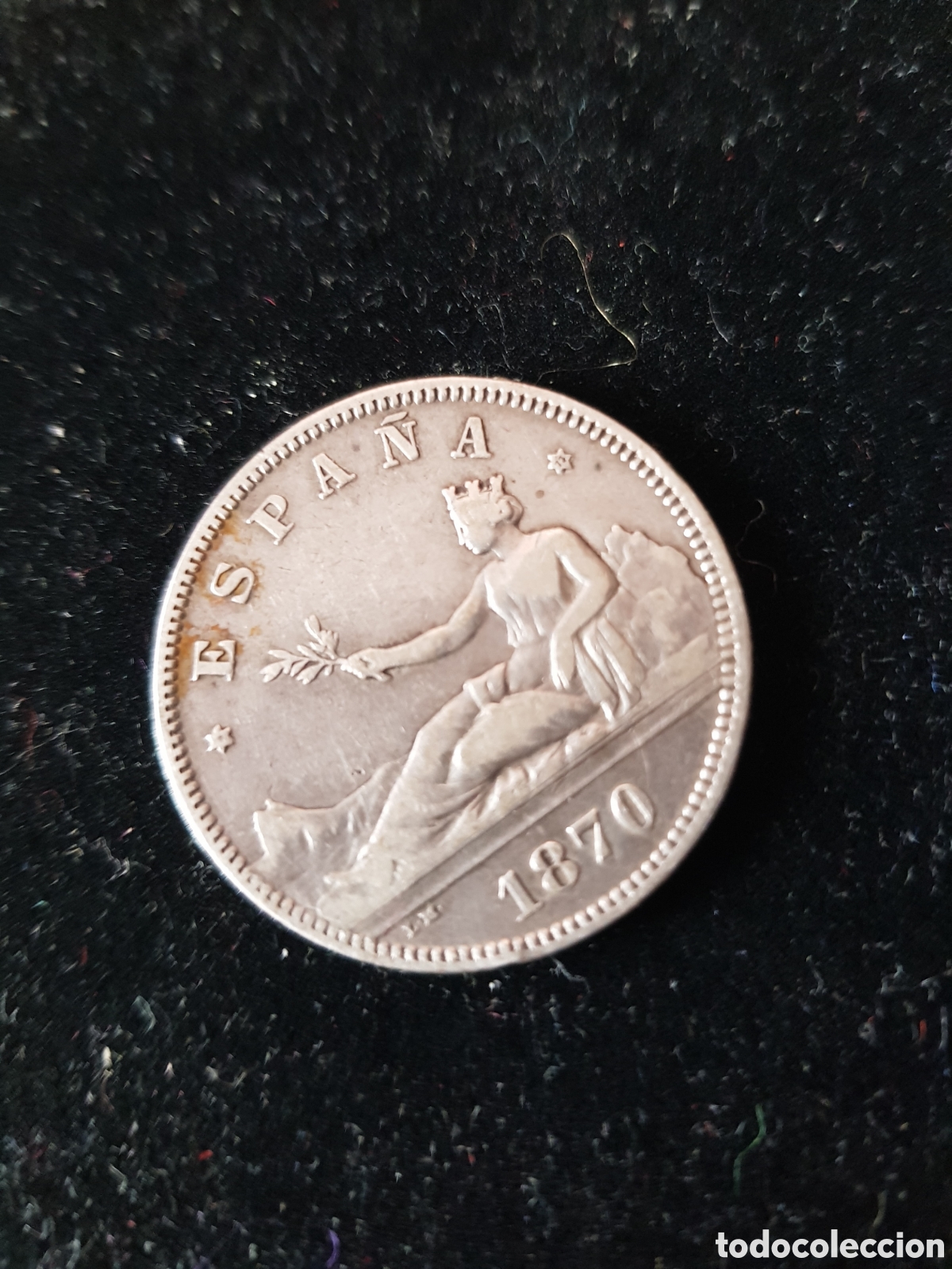 Antig&uuml;edades: ANTIGUA MONEDA DE PLATA 2 PESETAS 1870