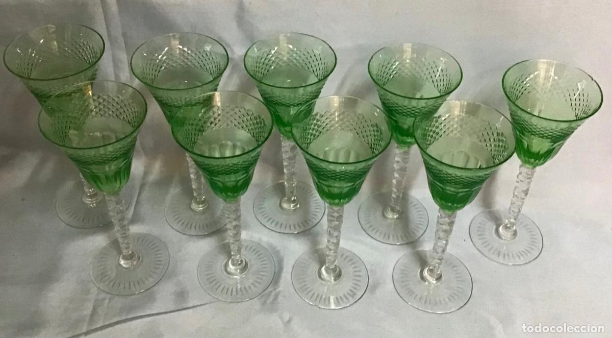 Antig&uuml;edades: CONJUNTO DE COPAS DE CRISTAL - Foto 8