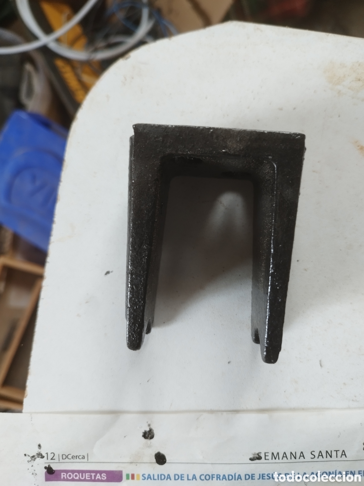 Antig&uuml;edades: 4 soportes bascula de madera