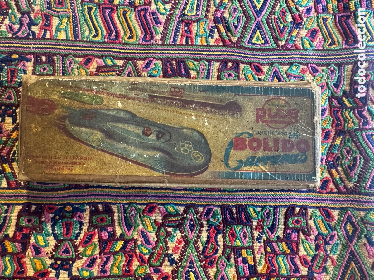 Antig&uuml;edades: Caja cart&oacute;n B&oacute;lido Juguete Rico