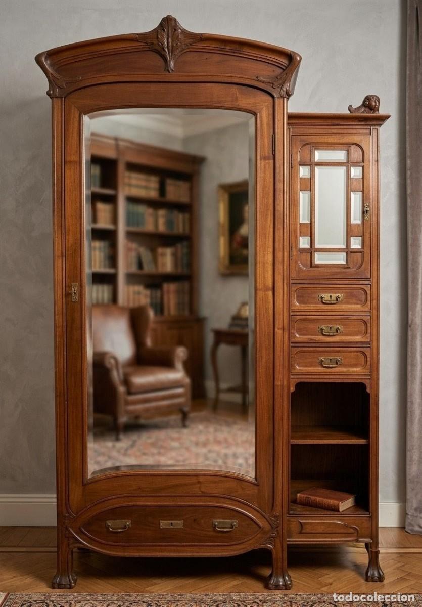 Antig&uuml;edades: Dormitorio Art Noveau Franc&eacute;s