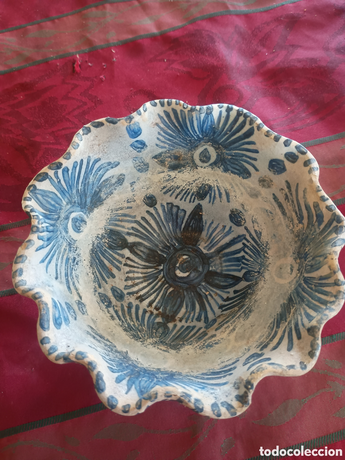 Antig&uuml;edades: Cer&aacute;mica cuenco Segu&iacute; azul - Foto 2