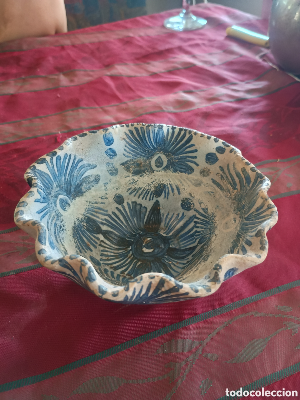 Antig&uuml;edades: Cer&aacute;mica cuenco Segu&iacute; azul - Foto 1