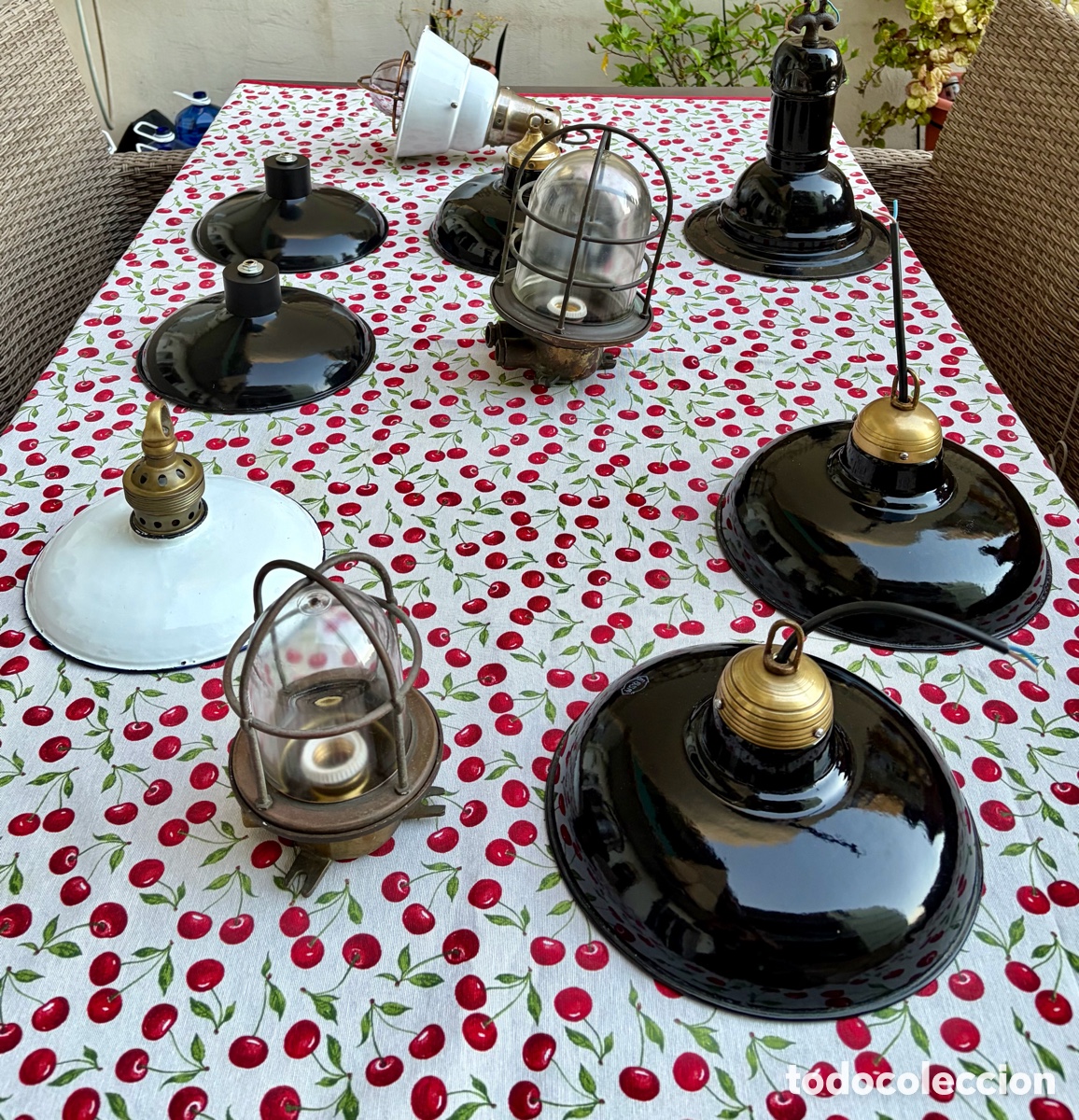 Antig&uuml;edades: L&aacute;mparas porcelana egsa