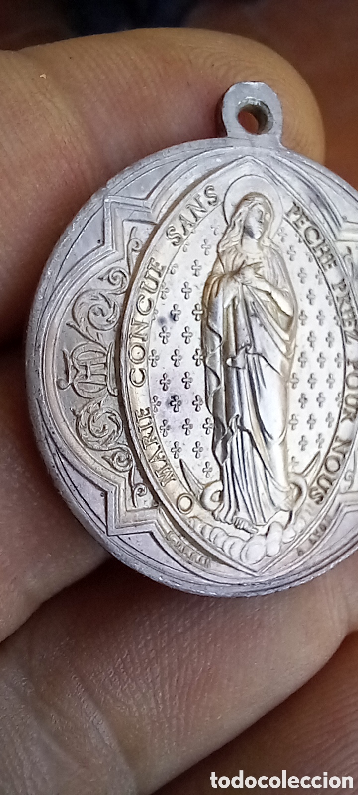 Antig&uuml;edades: MEDALLA RELIGIOSA ANTIGUA - Foto 2