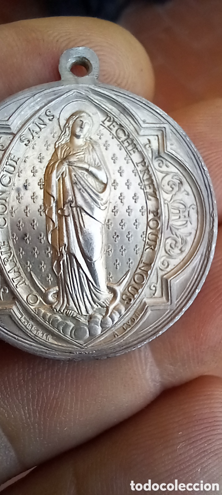Antig&uuml;edades: MEDALLA RELIGIOSA ANTIGUA - Foto 3