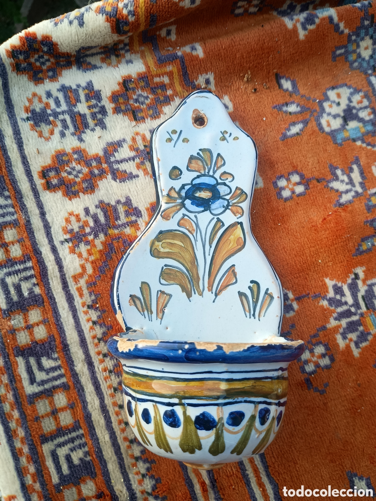 Antiquit&eacute;s: Benditera Talavera firmado