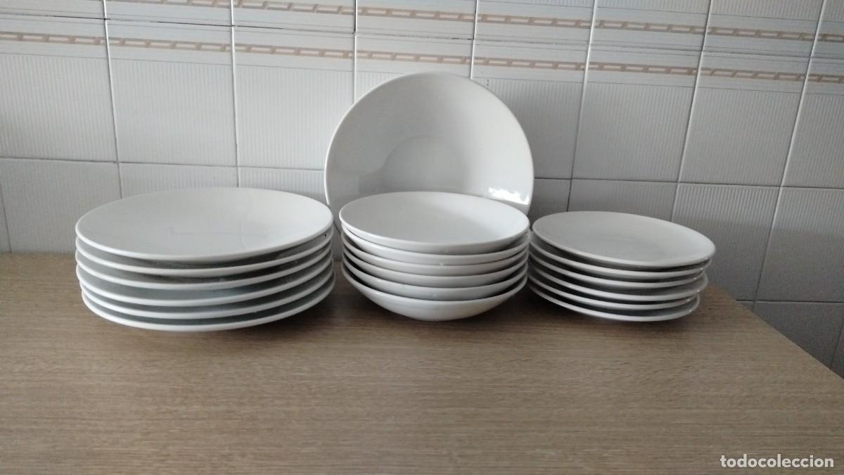 Antig&uuml;edades: Vajilla italiana Quadrifoglio 19 piezas.NUEVA.Made in Italy.Servicio 6 personas EVA. Made in Italy