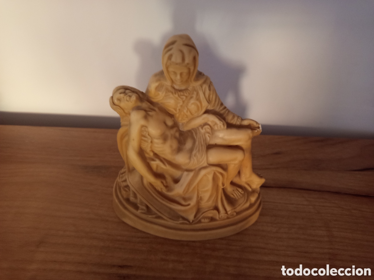 Antig&uuml;edades: ❇️ FIGURA VIRGEN ANGUSTIAS LA PIEDAD, POSIBLE DEFECTO EN MANO (VER FOTOS) ❇️