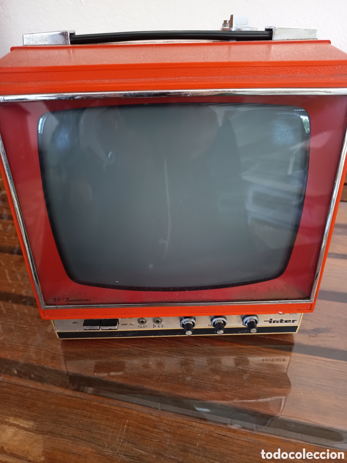 Antig&uuml;edades: Mini televisor antiguo INTER a&ntilde;os 70 ,muy buen estado esteticamente