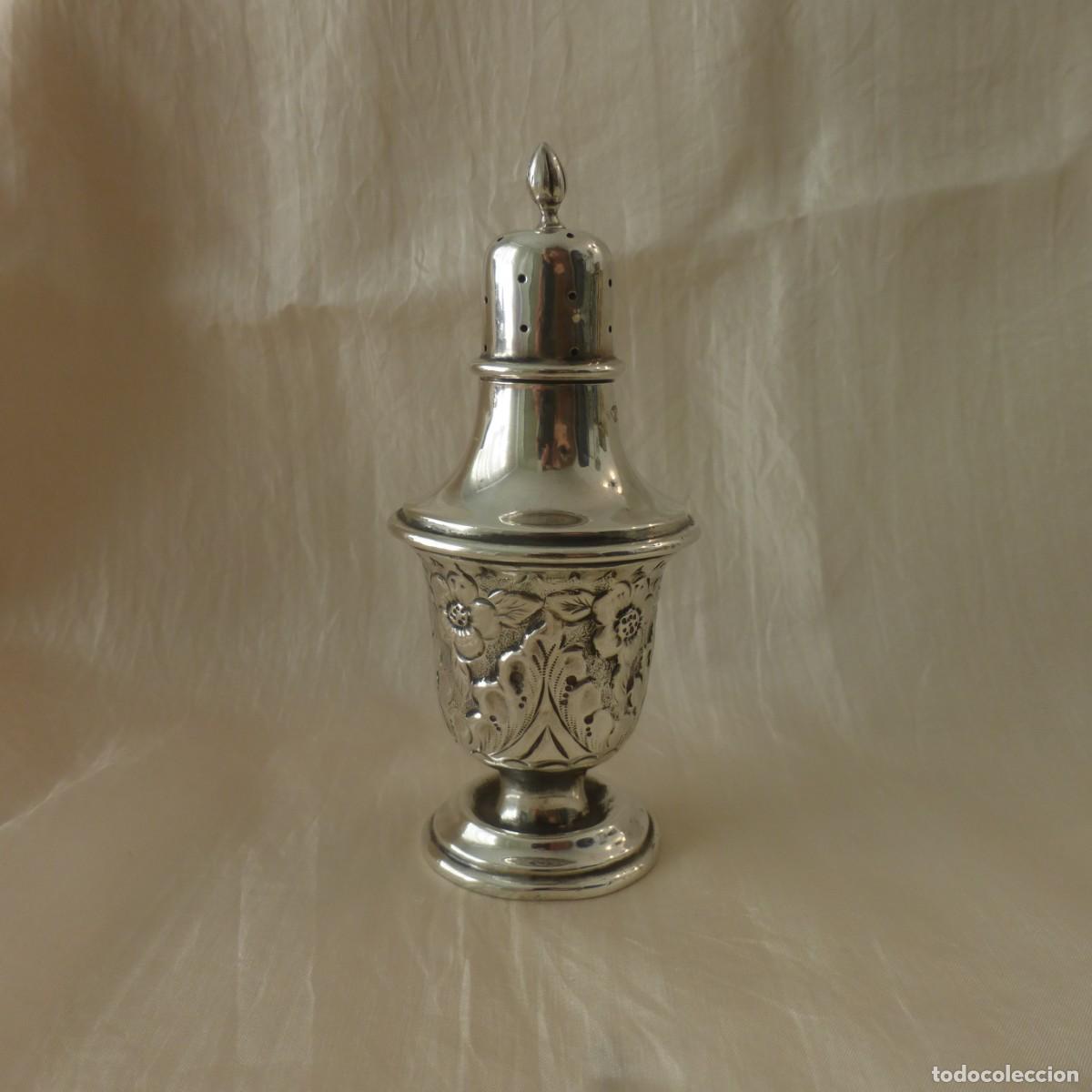 Antig&uuml;edades: VICTORIAN STERLING SILVER BIRMINGHAM AITKEN SUGAR CASTER OR PEPPER SHAKER 1903 PLATA DE LEY INGLESA