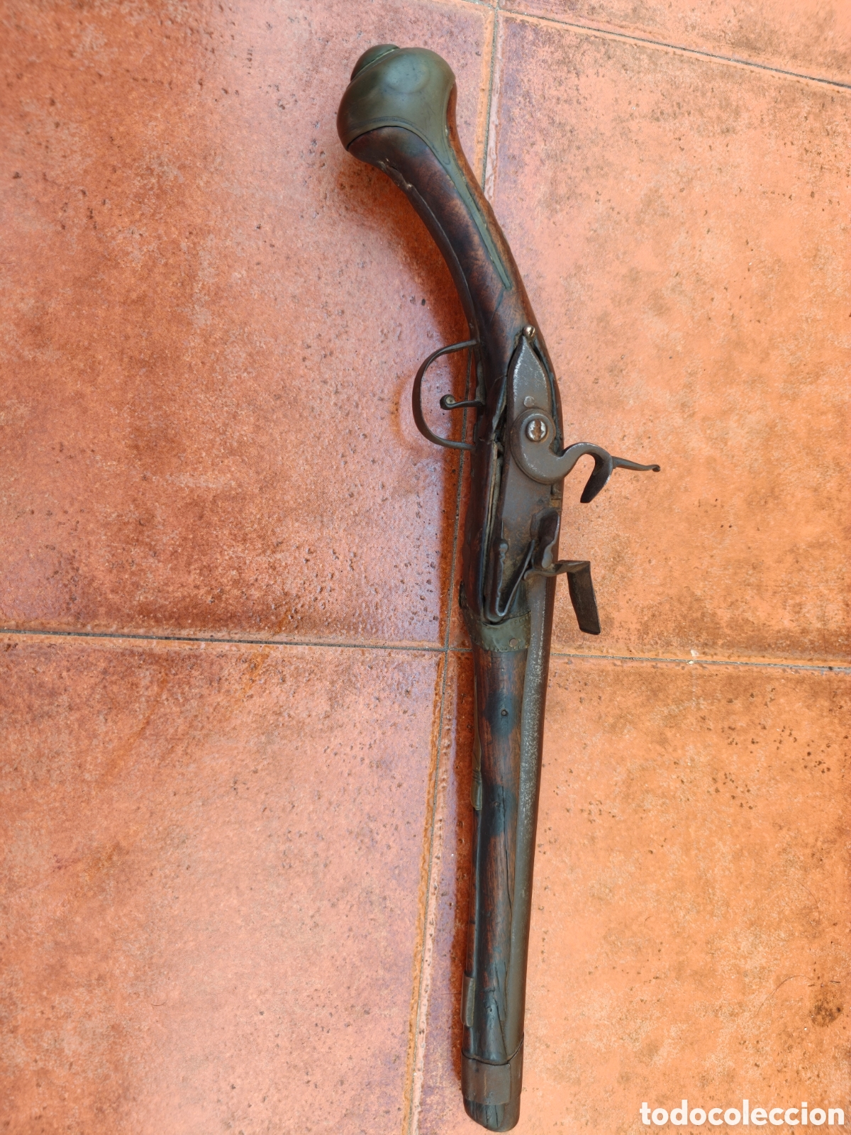 Antig&uuml;edades: ANTIGUA PISTOLA DE CHISPA