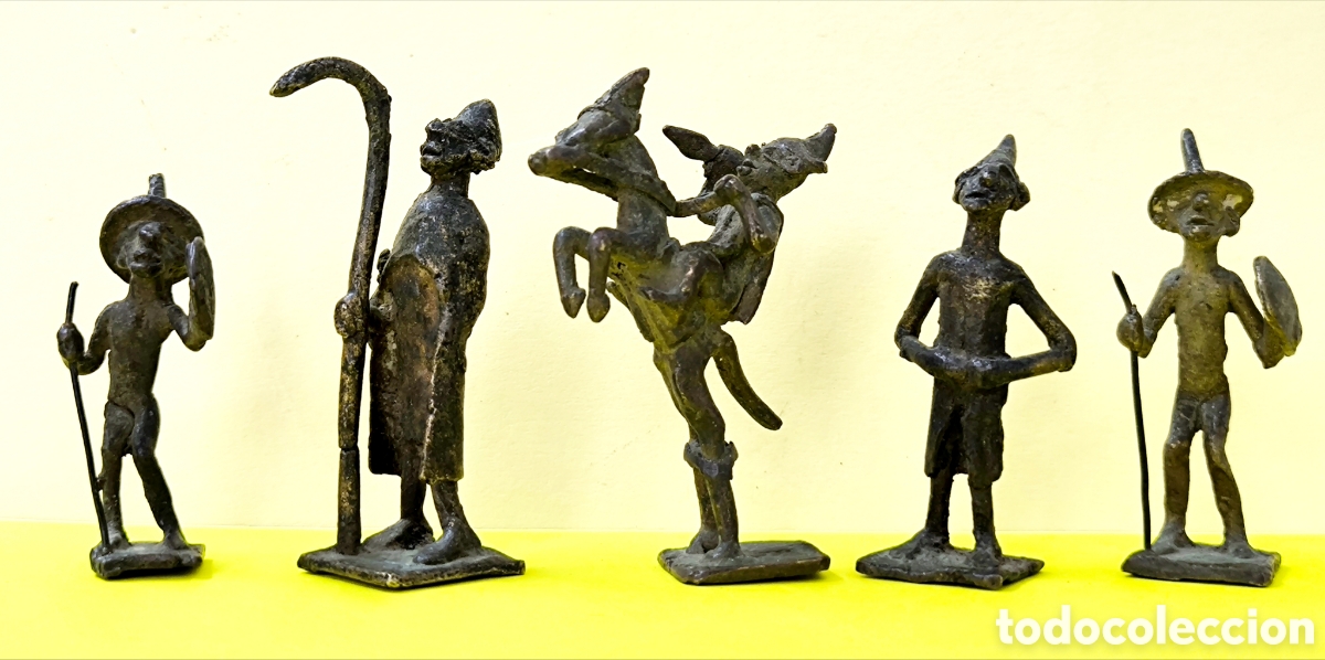 Antig&uuml;edades: PESAS DE ORO DE GHANA SIGLO 19 EN BRONCE