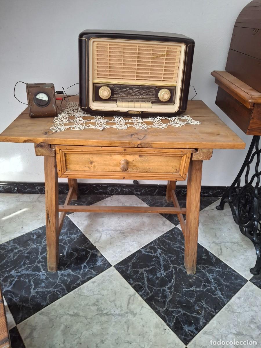 Antig&uuml;edades: Antigua Mesa De Matanza / Tocinera De Cortijo Andaluz - Pino Macizo Con Caj&oacute;n Central - S. XIX/XX