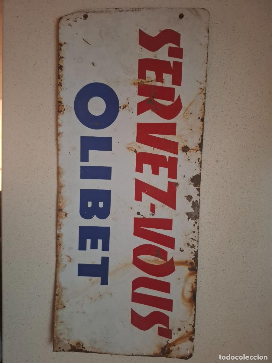 Antig&uuml;edades: Antigua placa de Olibet galletas