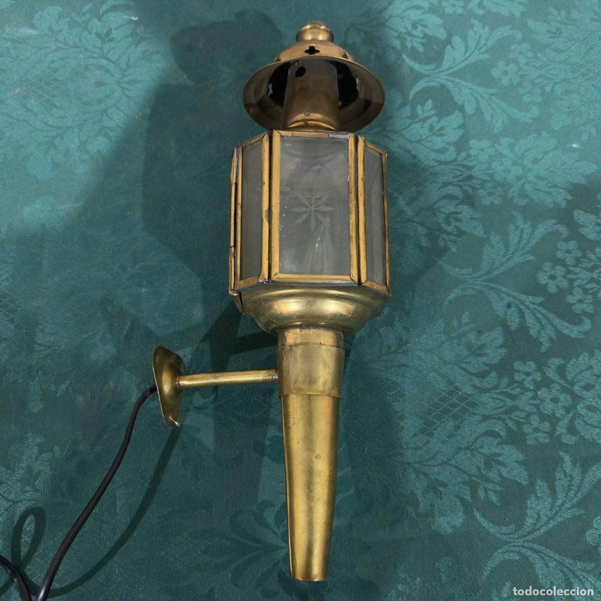 Antig&uuml;edades: Farol de carruaje antiguo - Foto 1