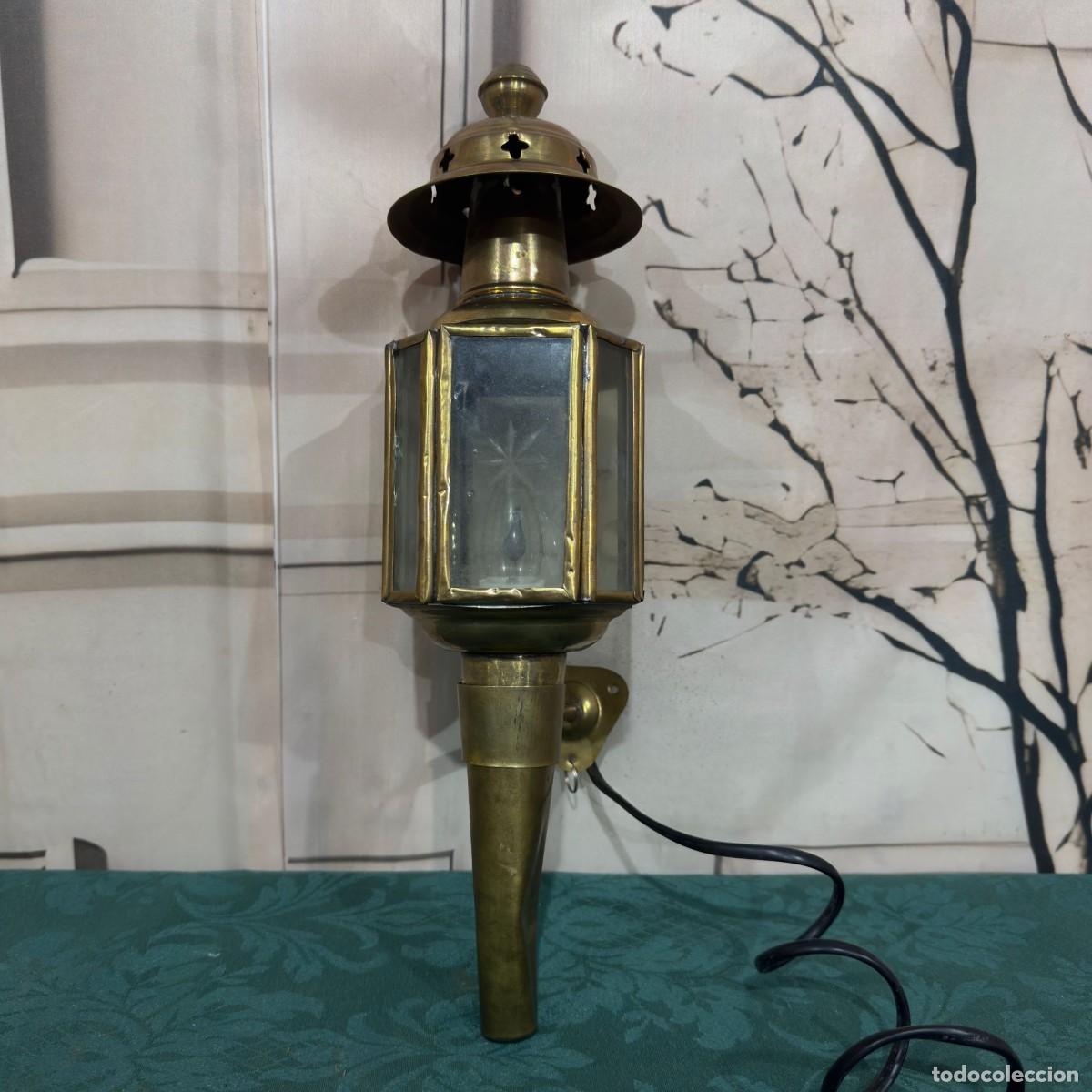 Antig&uuml;edades: Farol de carruaje antiguo - Foto 4