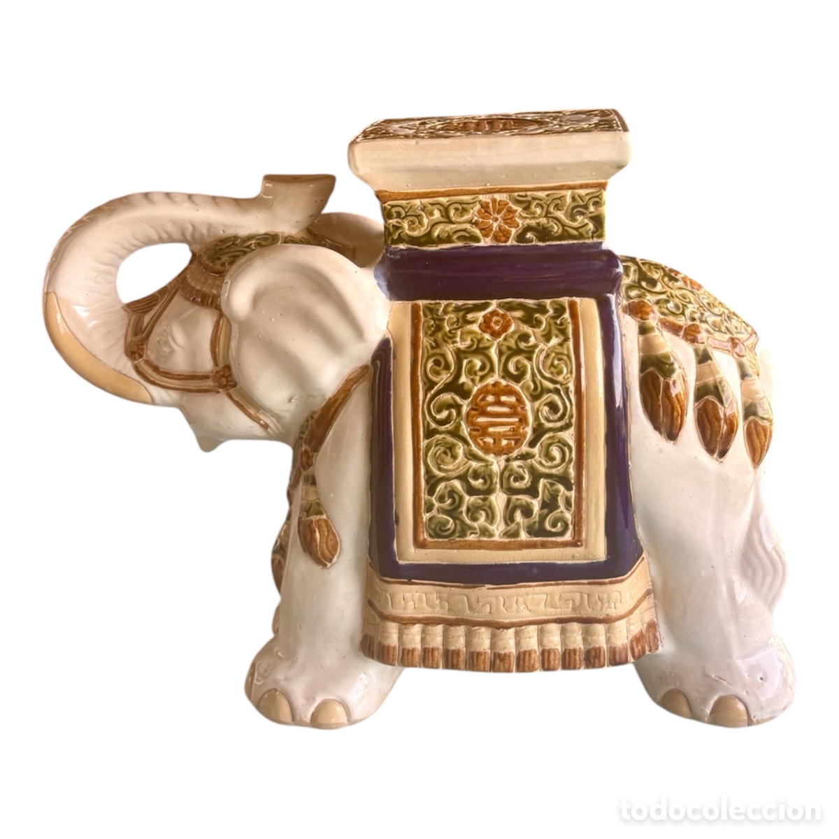 Antig&uuml;edades: Macetero de elefante Circa 1.960. - Foto 3