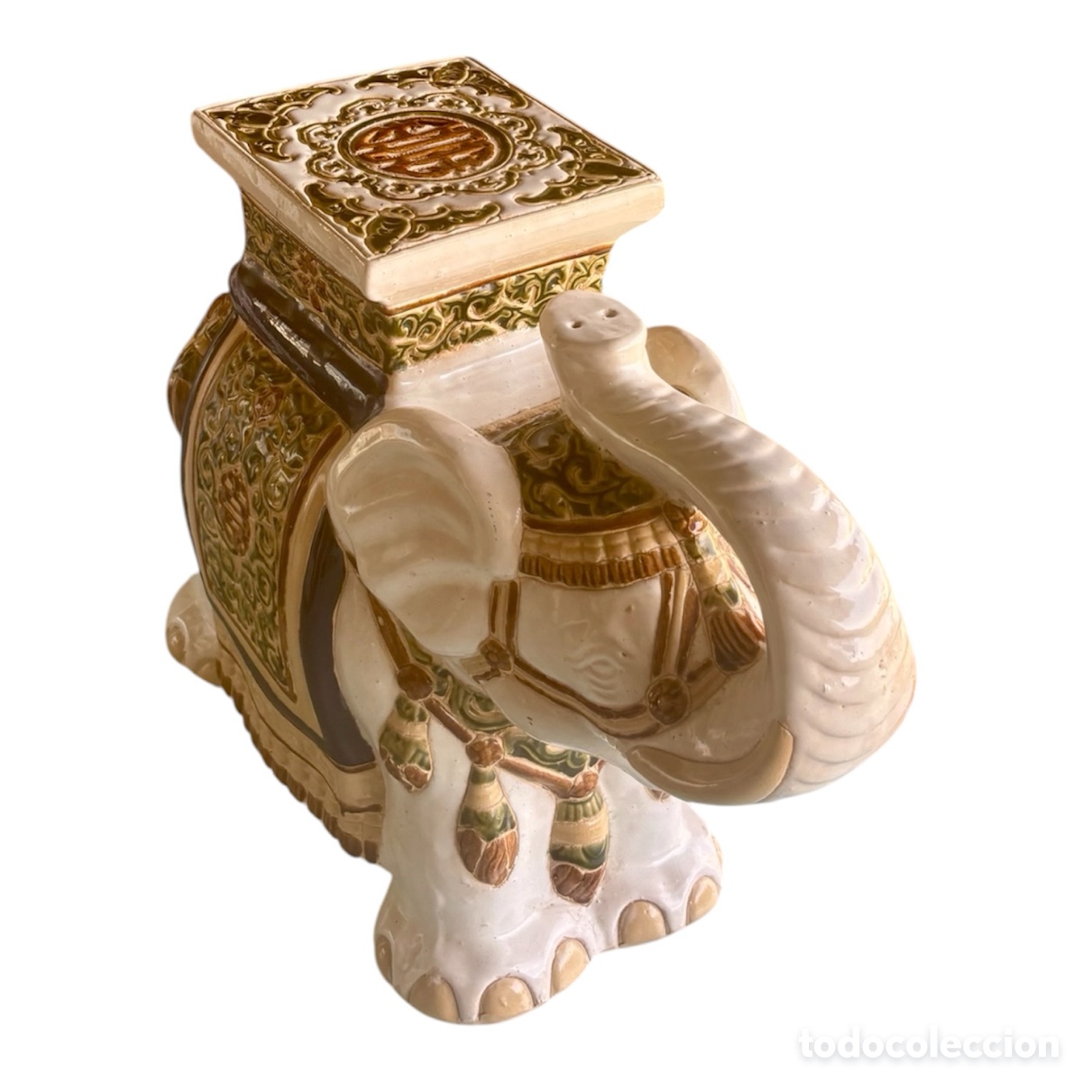 Antig&uuml;edades: Macetero de elefante Circa 1.960. - Foto 5