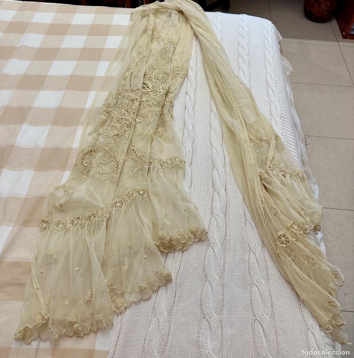 Antig&uuml;edades: Pieza textil antigua siglo XIX - Foto 2