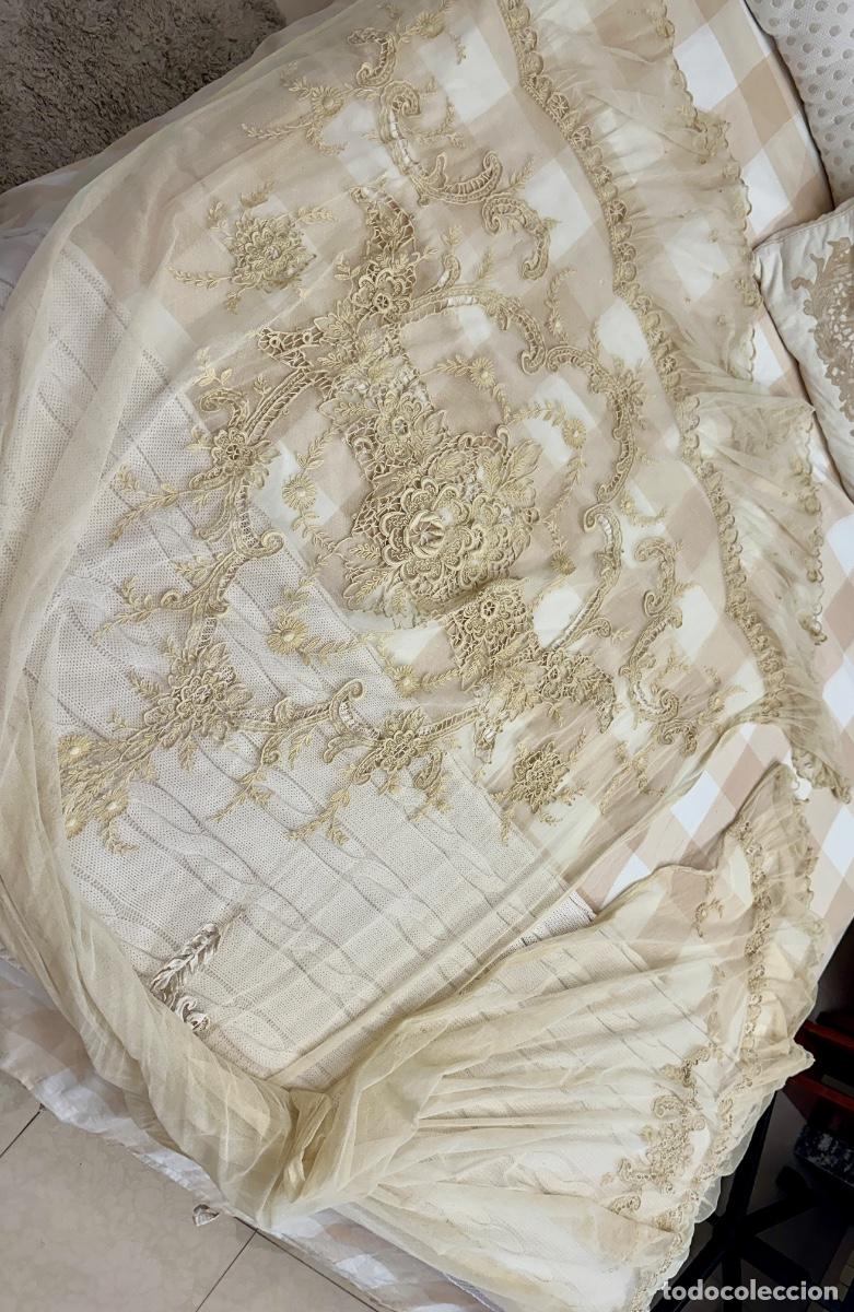 Antig&uuml;edades: Pieza textil antigua siglo XIX - Foto 3