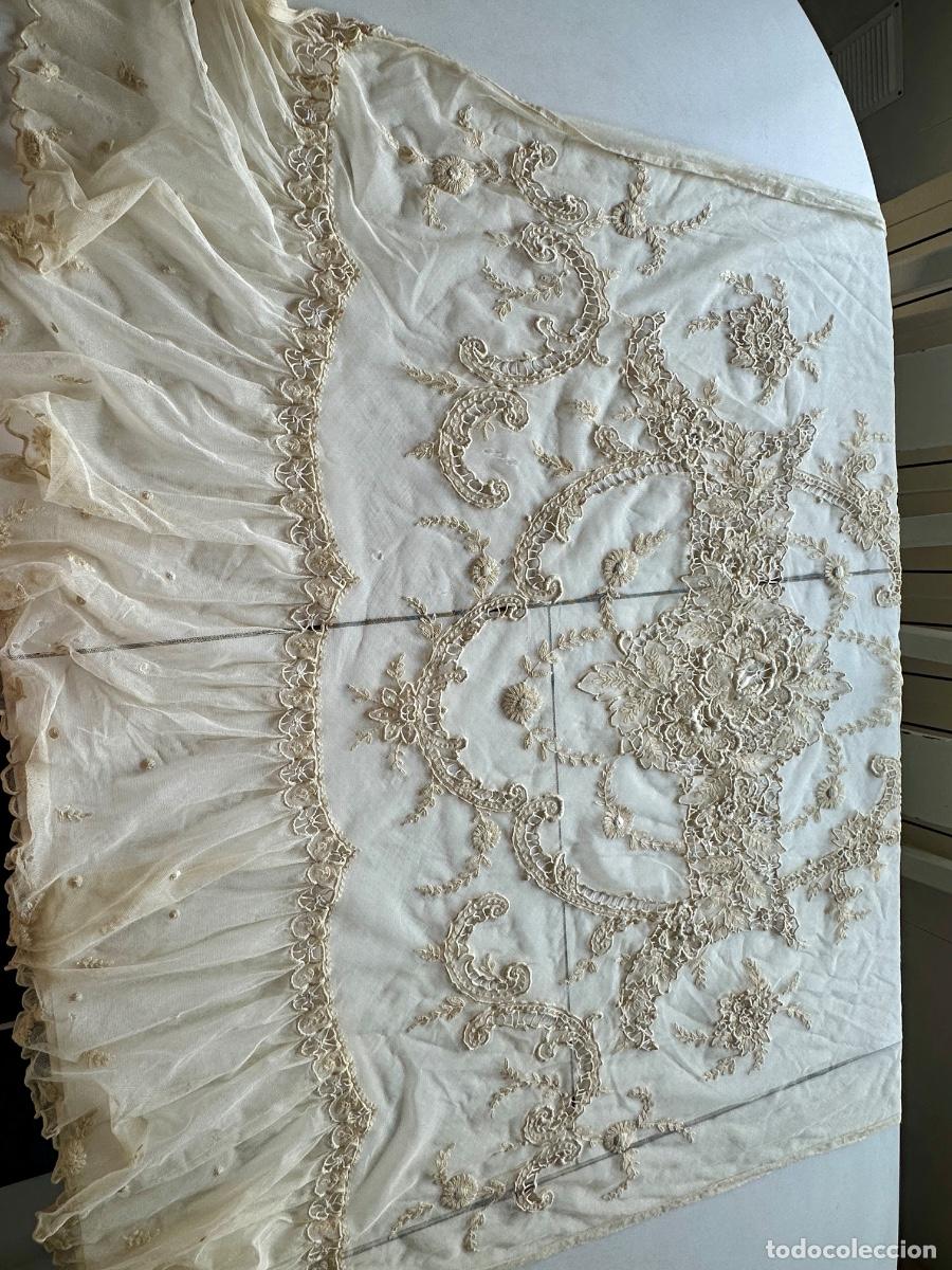 Antig&uuml;edades: Pieza textil antigua siglo XIX - Foto 7