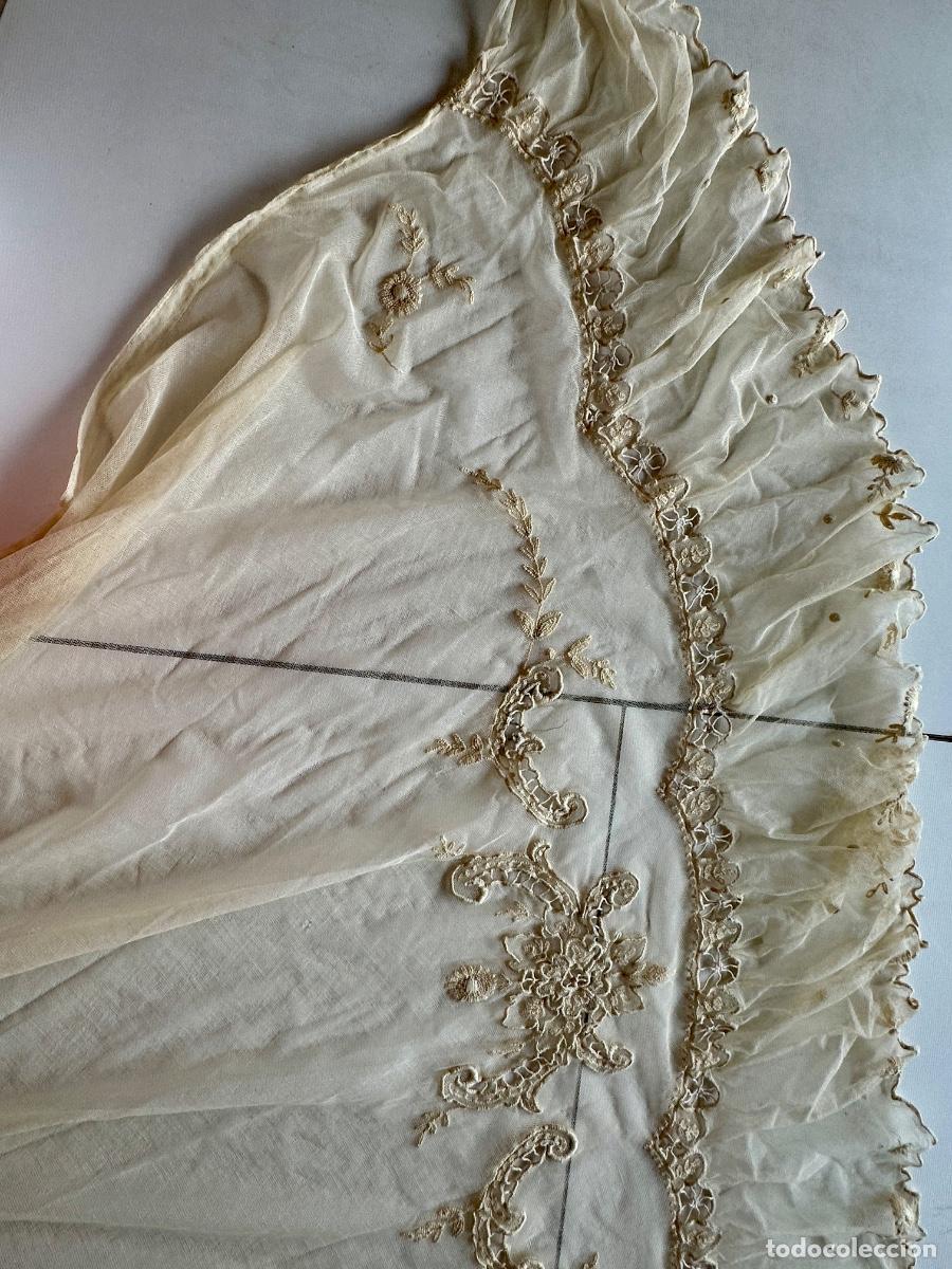 Antig&uuml;edades: Pieza textil antigua siglo XIX - Foto 9