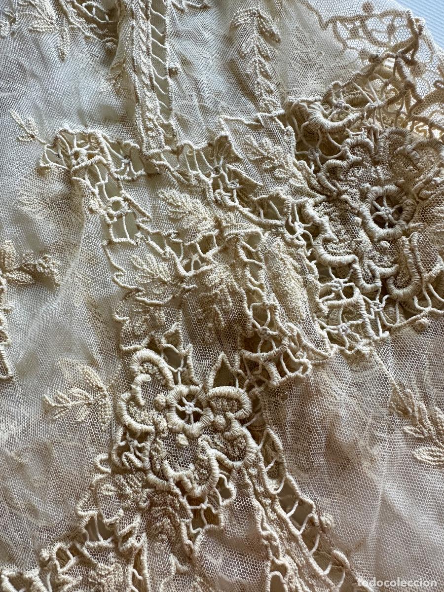 Antig&uuml;edades: Pieza textil antigua siglo XIX - Foto 10