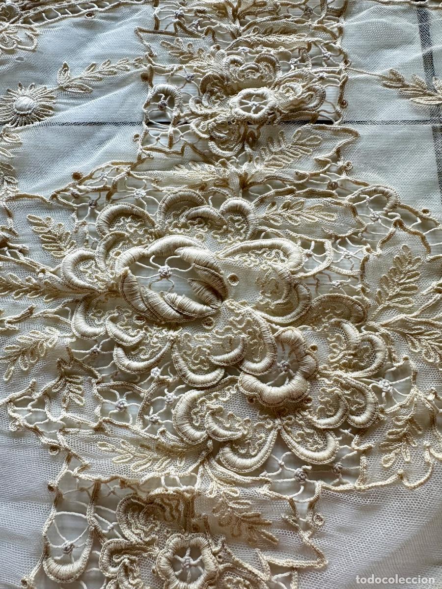 Antig&uuml;edades: Pieza textil antigua siglo XIX - Foto 11