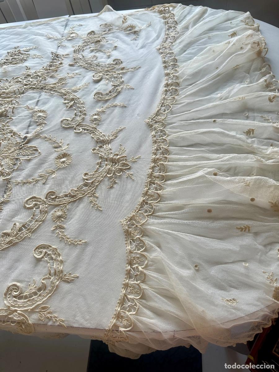 Antig&uuml;edades: Pieza textil antigua siglo XIX - Foto 12