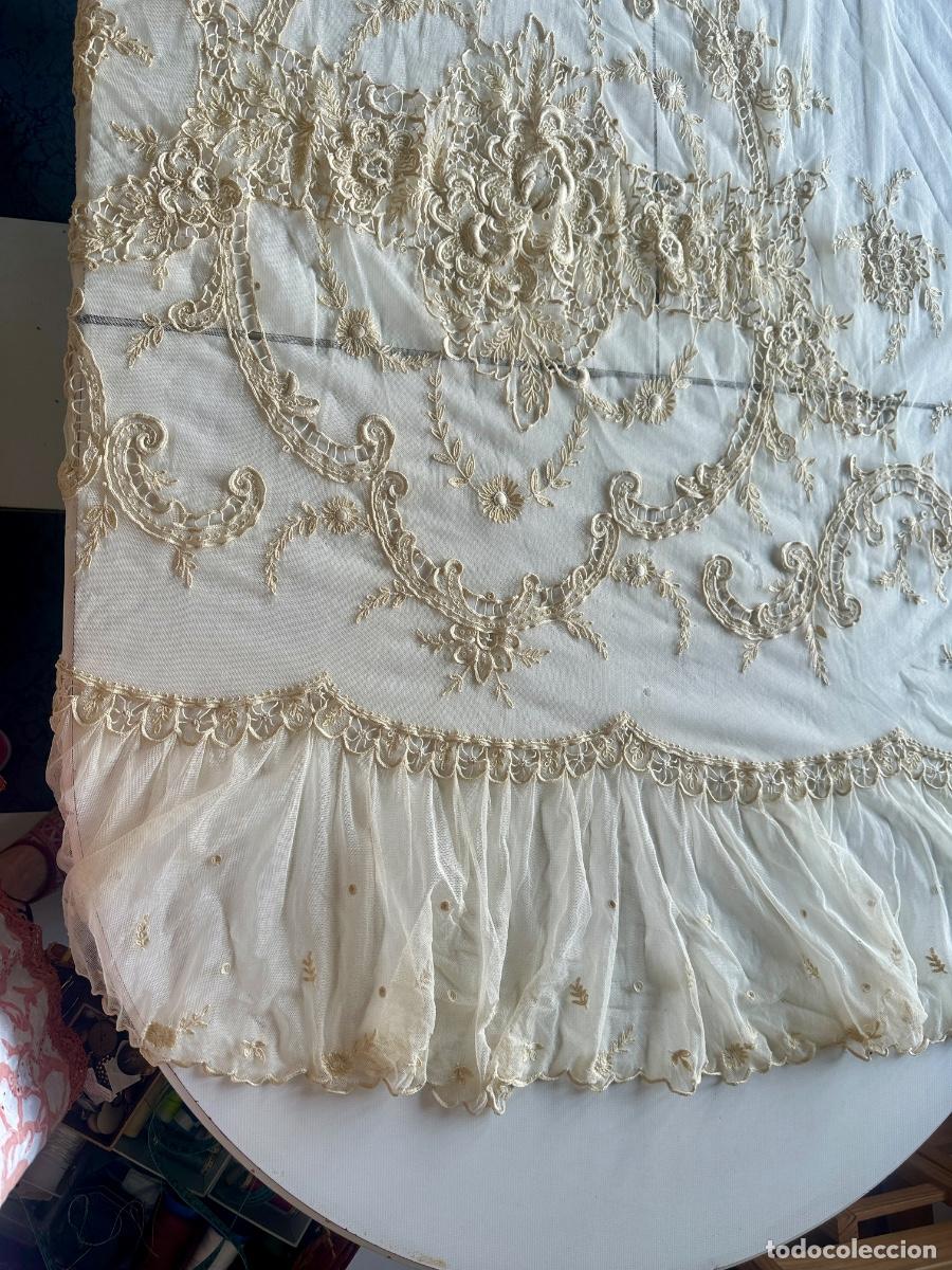 Antig&uuml;edades: Pieza textil antigua siglo XIX - Foto 13