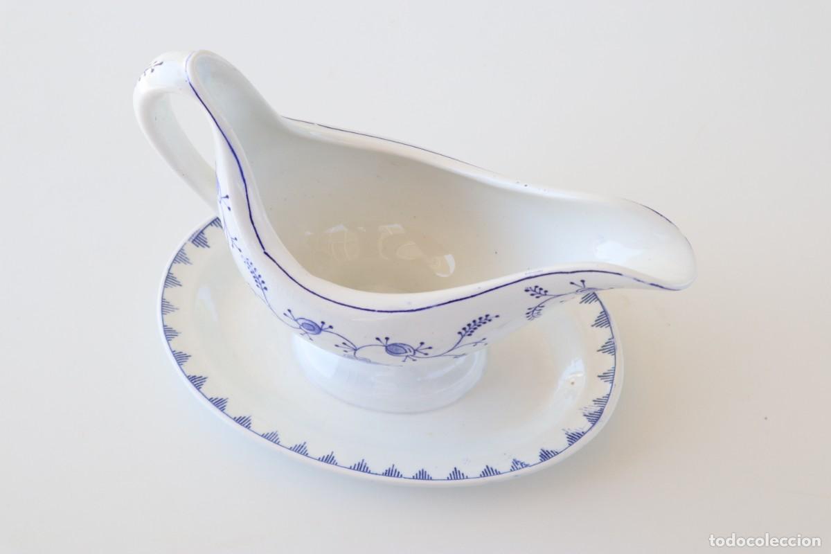 Antig&uuml;edades: Salsera esmaltada Meissen - Foto 1