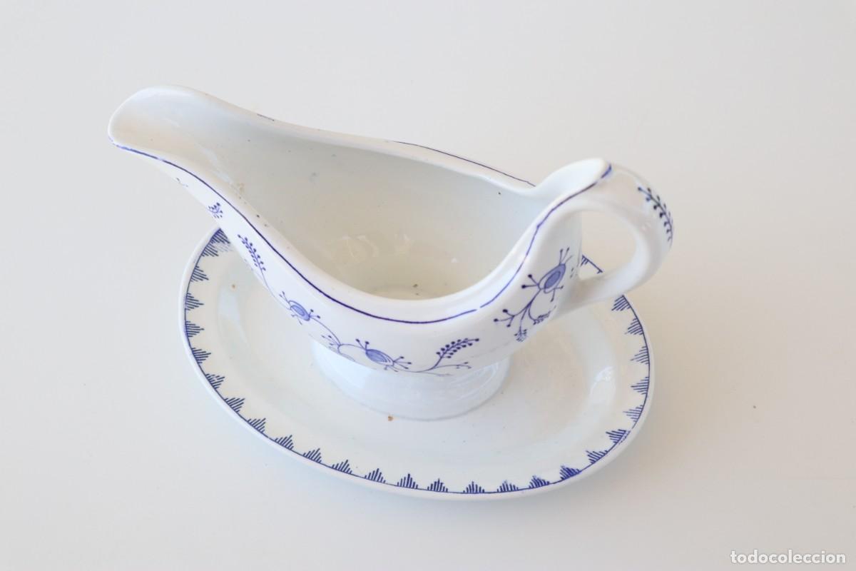 Antig&uuml;edades: Salsera esmaltada Meissen - Foto 2