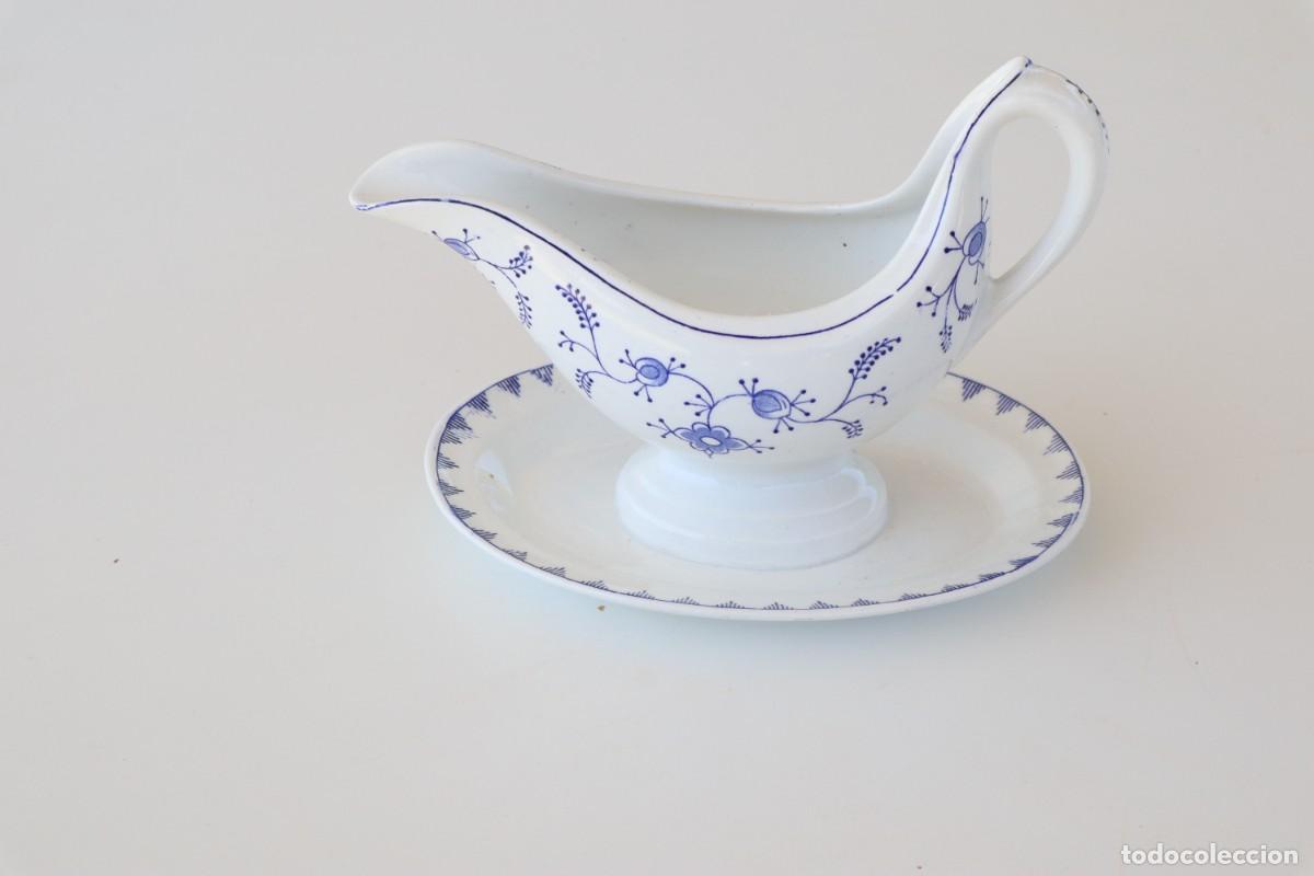 Antig&uuml;edades: Salsera esmaltada Meissen - Foto 4