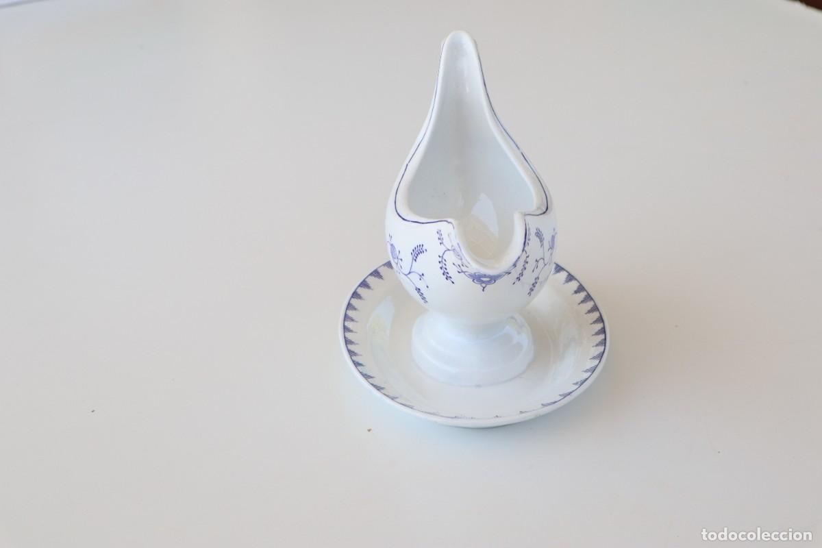 Antig&uuml;edades: Salsera esmaltada Meissen - Foto 6