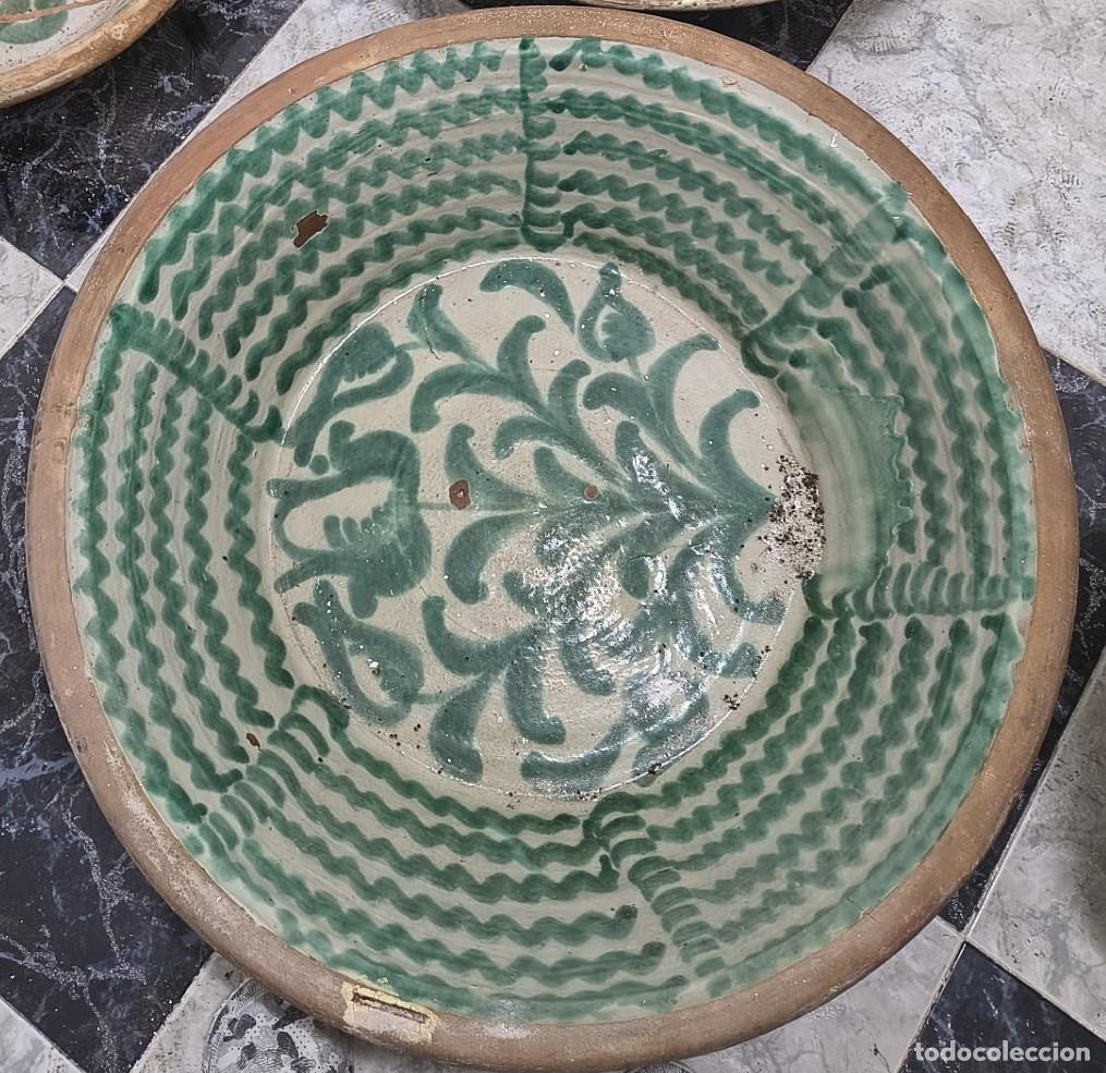 Antig&uuml;edades: Antiguo y MONUMENTAL Lebrillo - S. XIX - FAJALAUZA (Granada) de 67 cm Di&aacute;metro.