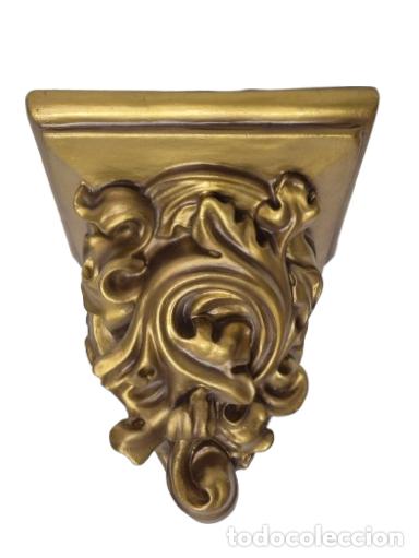 Antiques: M&eacute;nsula, Peana para Imagen Religiosa, etc - Estuco Dorado - Talleres de Olot