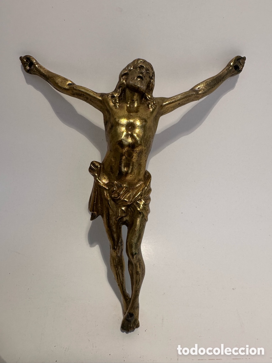Antig&uuml;edades: CRISTO DE BRONCE MACIZO ANTIGUO.